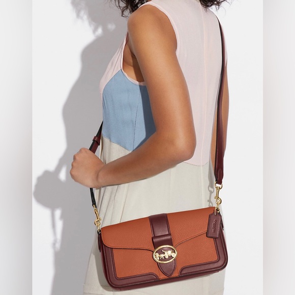 NWT Coach Georgie Shoulder Bag In Colorblock - Picture 4 of 11